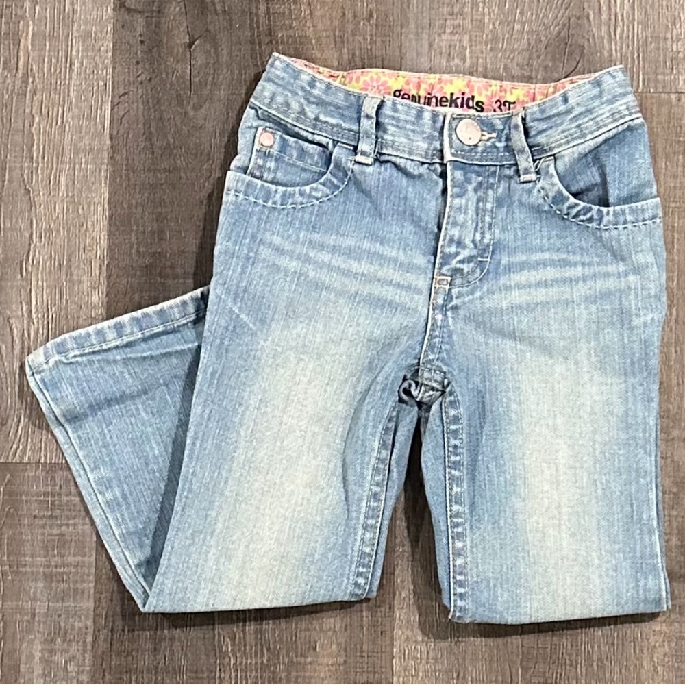 💞 Toddler Girls Size 3T Blue Denim Jeans